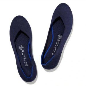 Rothy's Maritime Navy Blue Round Toe Flats - Women Size 8.5
